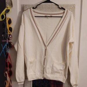💜 3/$15💜Pink Republic Cream Cardigan Sweater💜💜